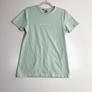 Womens Best‎ Graphic Text T-Shirt Crew Neck Short Sleeves Cotton Tops Mint Sz XL